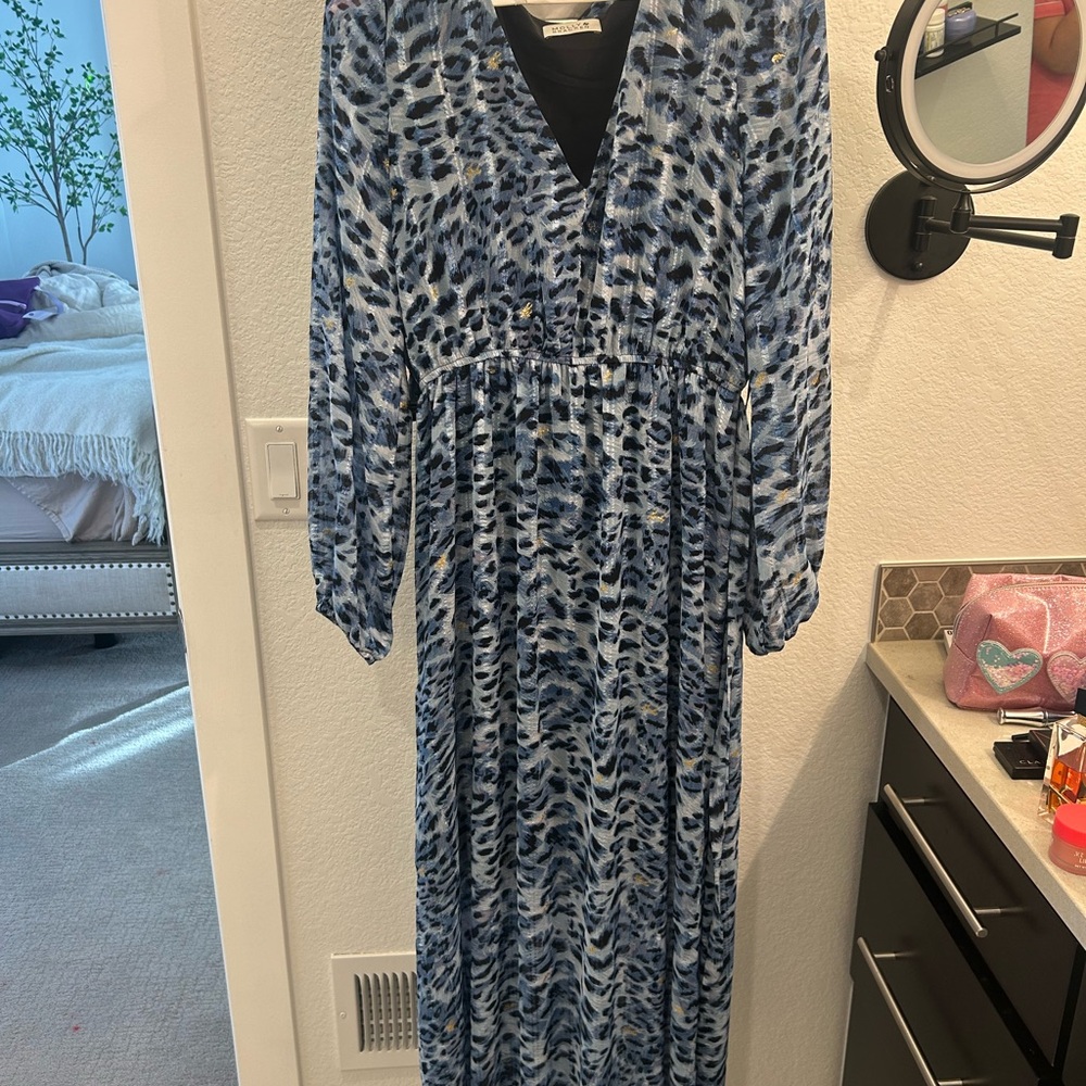 Molly Bracken Maxi Leopard Print Dress